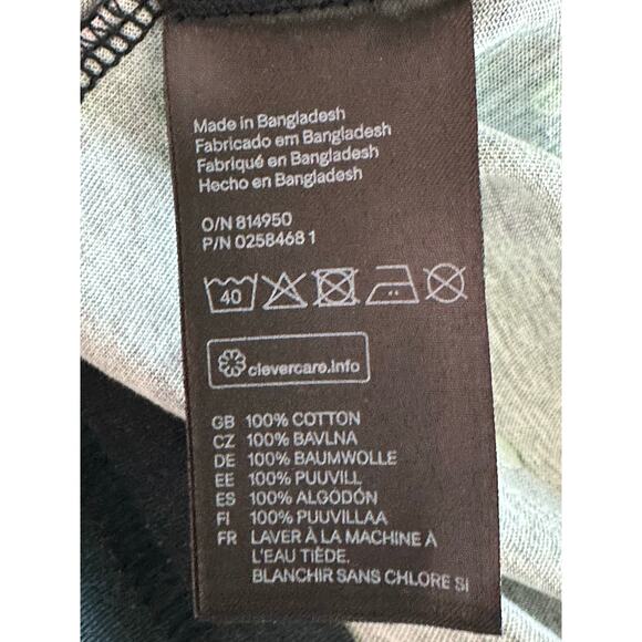 H & M blue green polka dot short sleeves t shirt size Small - Picture 4 of 7